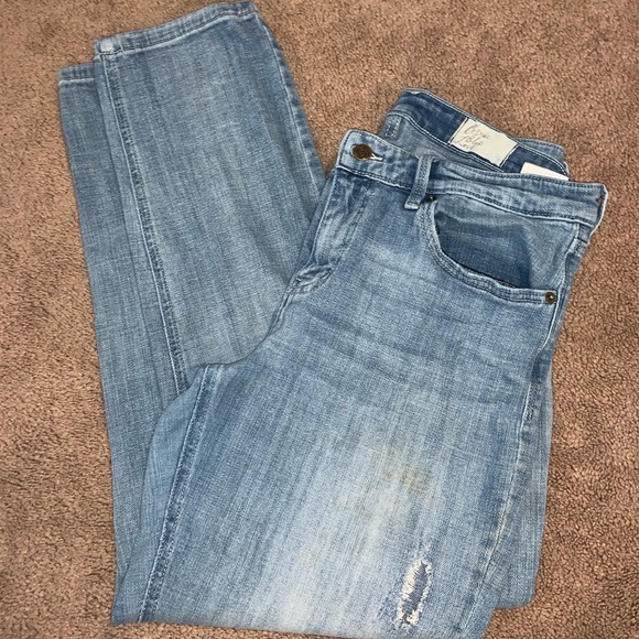 Cosmic Blue Love Denim - Light Wash Cropped Jeans
